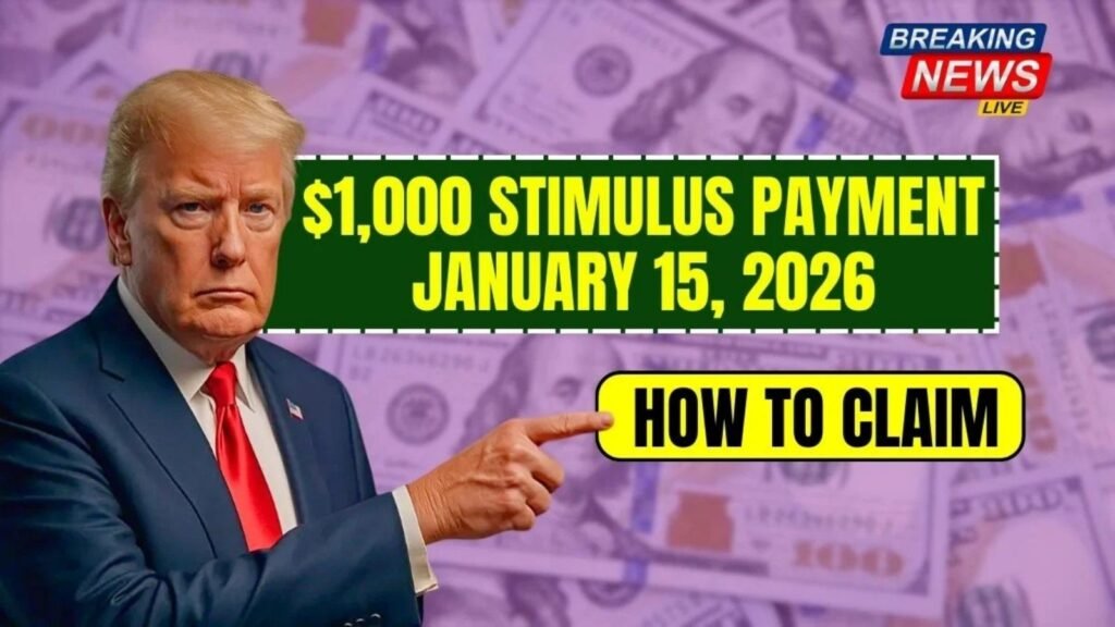 $1,000 Stimulus Payment